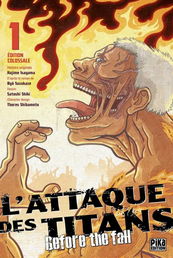 Couverture de L'Attaque des Titans - Before the Fall - Edition Colossale