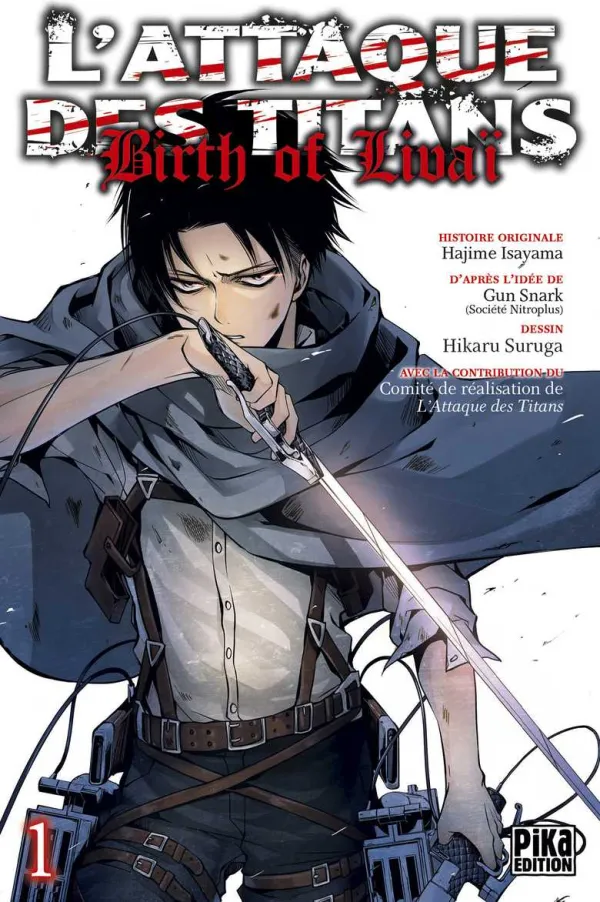 Couverture du tome 1 de L'Attaque des Titans - Birth of Livaï