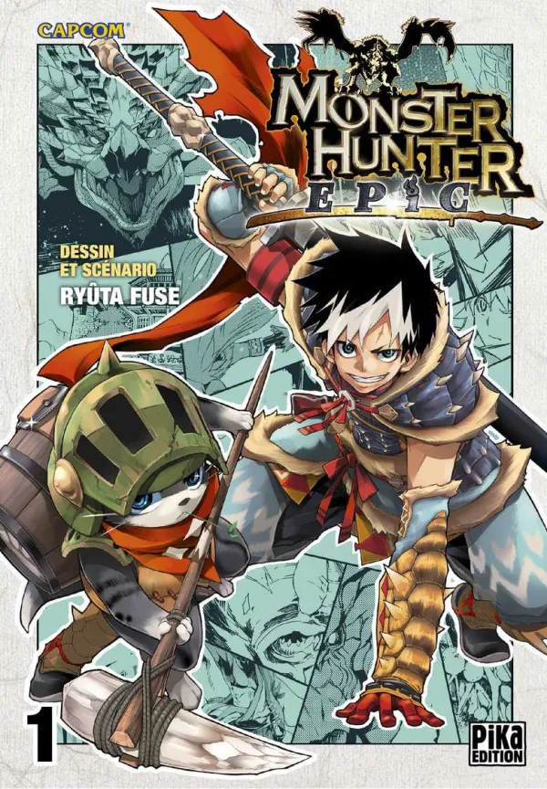 Couverture du tome 1 de Monster Hunter Epic