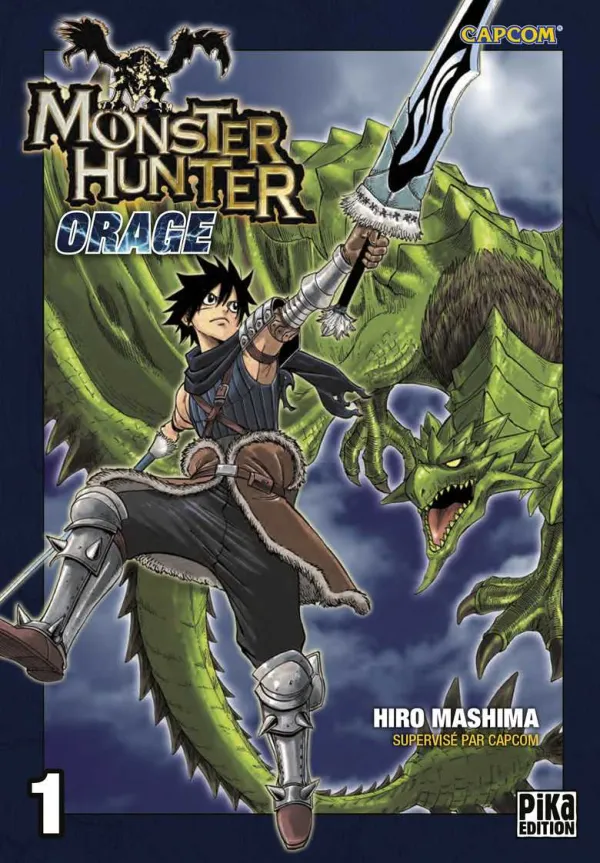 Couverture du tome 1 de Monster Hunter Orage