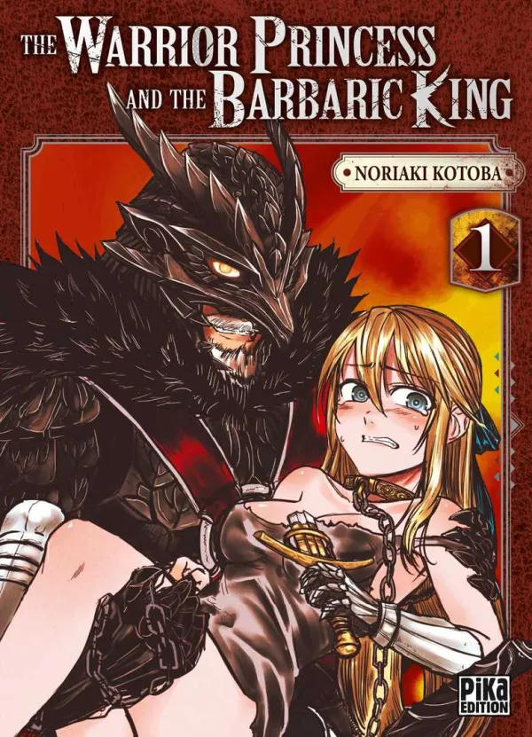 Couverture du tome 1 de The Warrior Princess and the Barbaric King