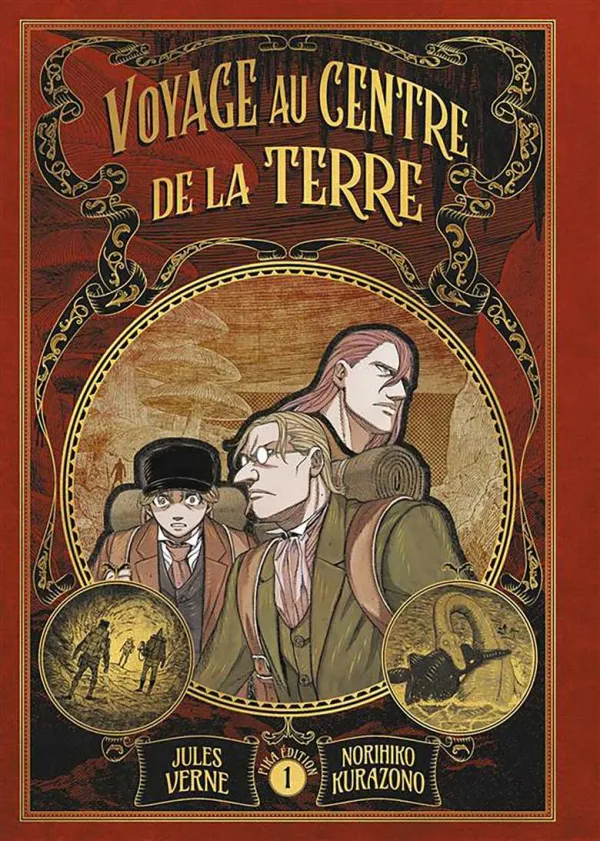 Couverture du tome 1 de Voyage au centre de la Terre